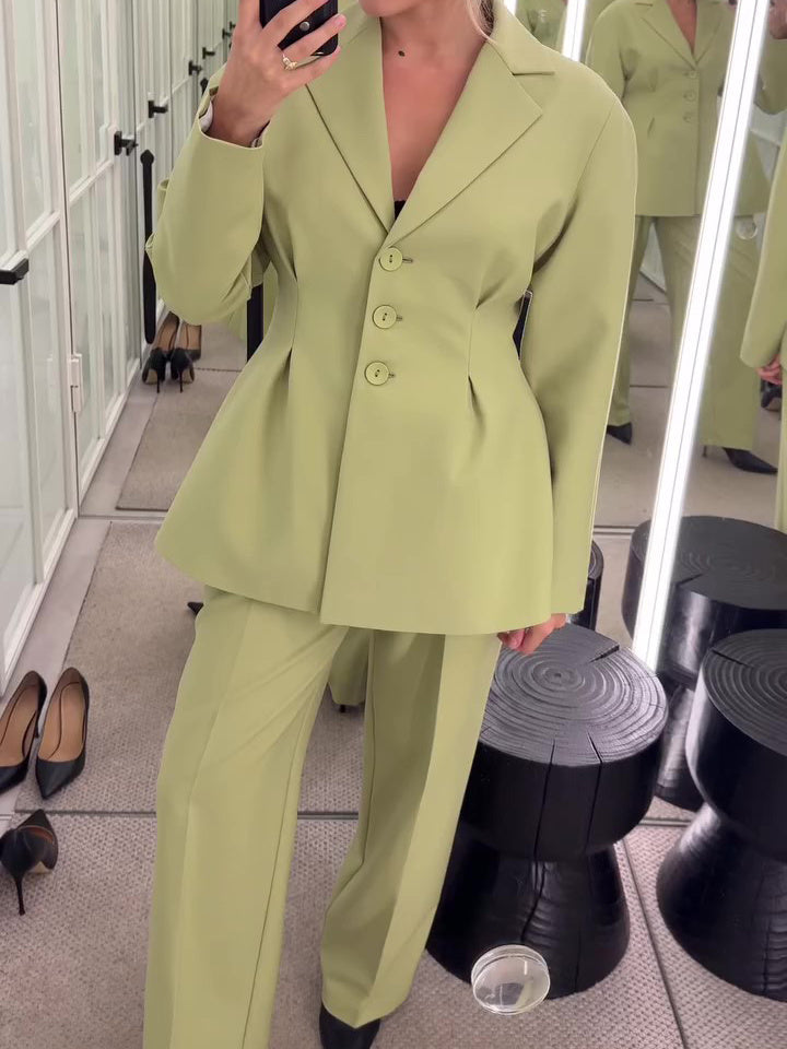 SS Fruit Green Suit Jacket & Pants Set