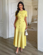 SS Women’s Dress Yellow