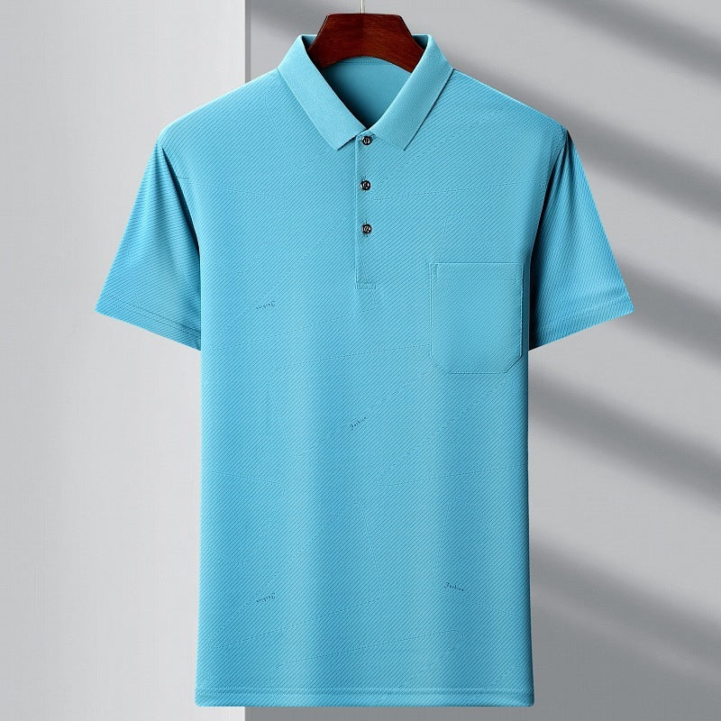 Men's Polo Stripes T-shirt 1720 Green