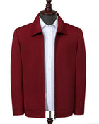 SS New Men Spring And Autumn jacket Wine red