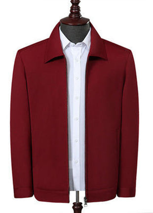 SS New Men Spring And Autumn jacket Wine red
