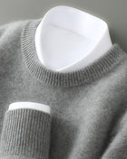SS Men's Sweater Dark Gray Round Neck