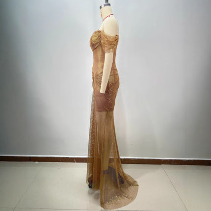 SS Golden Floor Dress