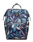 SS Maternity Nappy Bag Blue Leaves