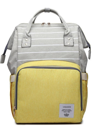 SS Maternity Nappy Bag Yellow stripe