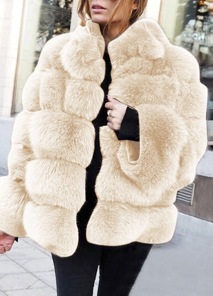 SS faux fur jacket White