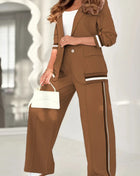 Women’s 2 Pcs Set Dark Brown