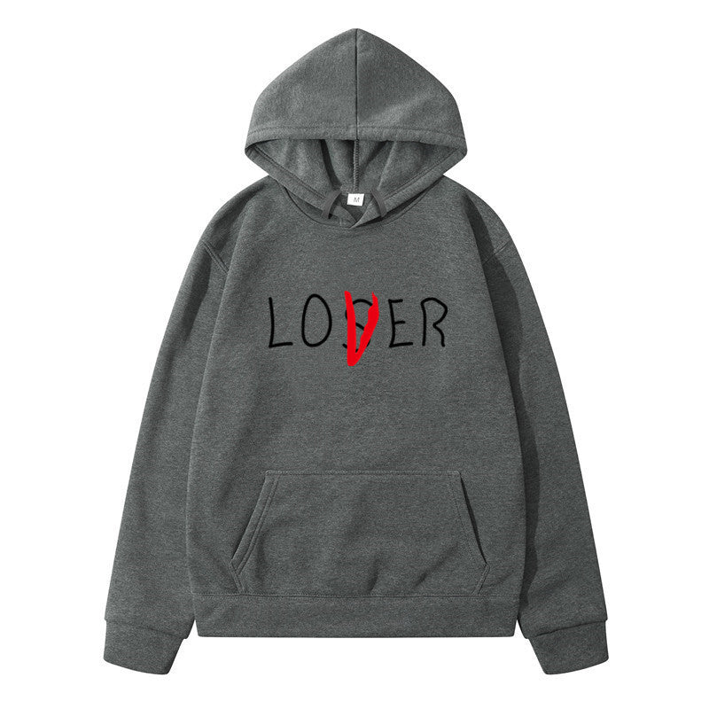 Unisex hoodie lovers Dark Gray A