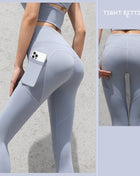 SS Gym Leggings Gray Lake Blue