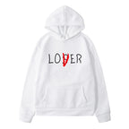 Unisex hoodie lovers White