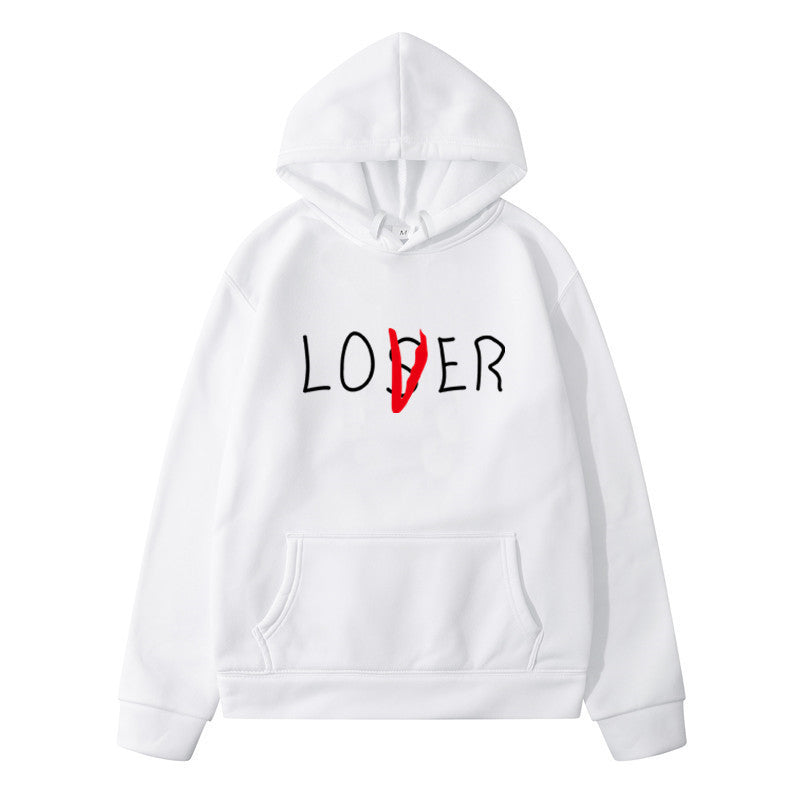 Unisex hoodie lovers White