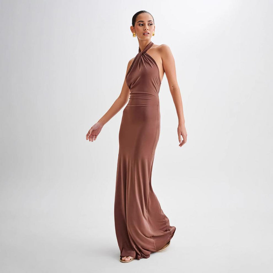 Bodycon Halter Maxi Dresses
