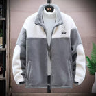 Men's Winter Fleece Lined Padded Warm Jacket Gray