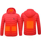 New Heated Thermal Men's Winter Jacket Red Zone4