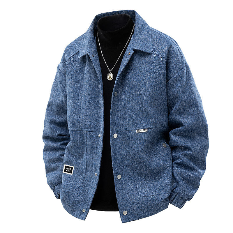 Men's Korean Style Jacket Blue