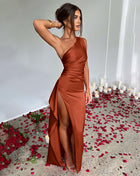 SS Event Dress Brown