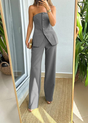 SS Graceful Tube Suit Grey