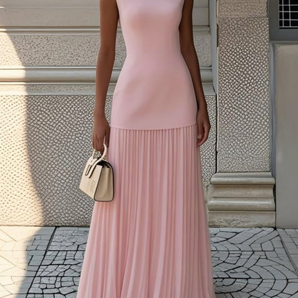 Knitted Vest Sexy Slim Knit Dress Pink