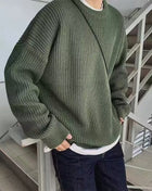 SS Loose Sweater Green