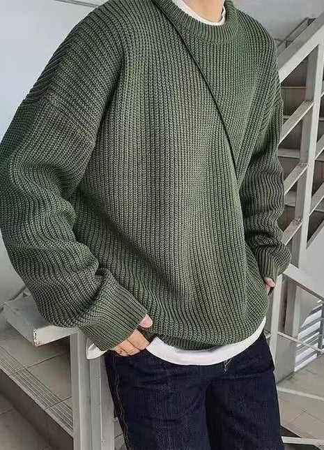 SS Loose Sweater Green