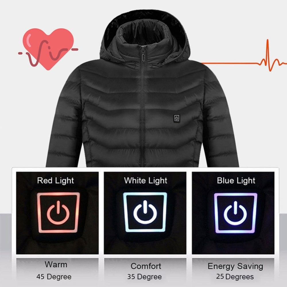 New Heated Thermal Men's Winter Jacket