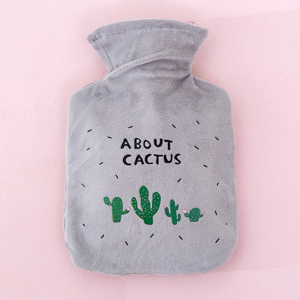 Fruit plush hot water bottle Grey