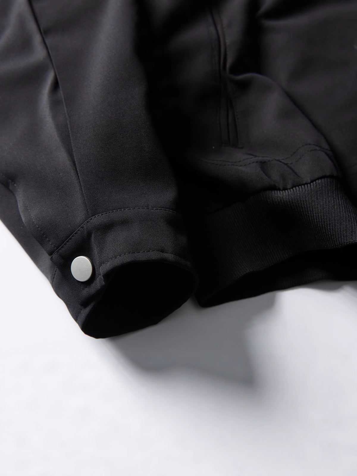 Retro Simple Zipper Stand Collar Jacket