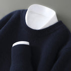 Dark Blue Round Neck / S