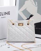 SS Chain Shoulder Bag White