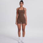 Brushed Outdoor Running Yoga Suit Bronze