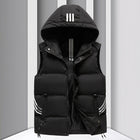 Men's Warm Cotton Vest Black
