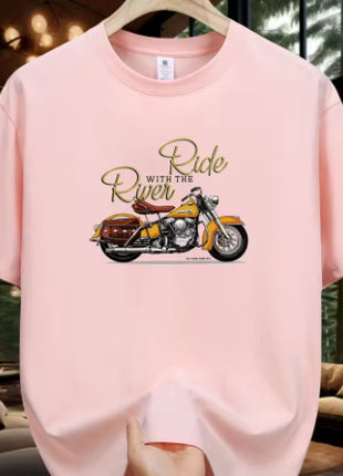 SS Printed T-shirt Apricot