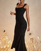 SS Ruched Dress Black