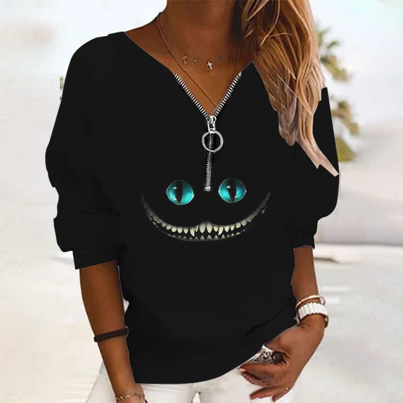 Halloween Printed Sweater BFH1G2222117