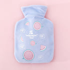 Fruit plush hot water bottle Blue