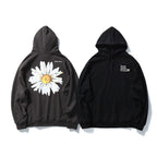 mem's casual sweatshirt with daisy print on back