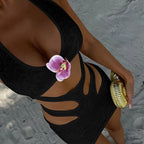 Sling Flower Cutout Beach Hip Skirt