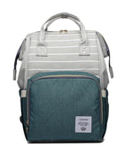 SS Maternity Nappy Bag Green stripe