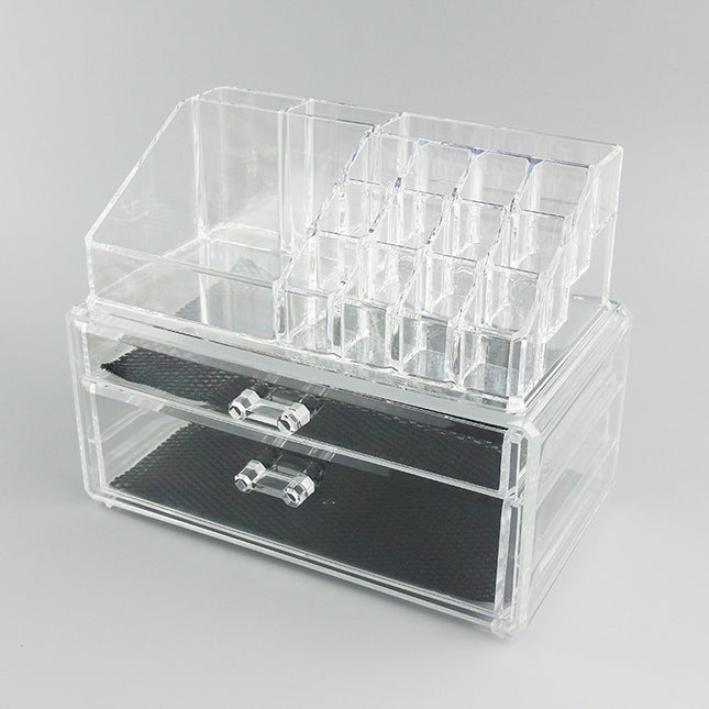 Acrylic Clear Container Makeup Case Cosmetic Storage Holder Organizer Transparent240x150x190