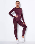 SS Yoga SET Wine Red