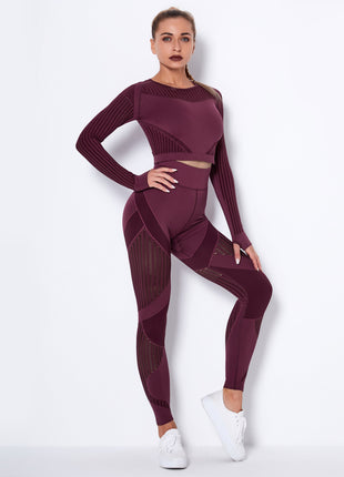 SS Yoga SET Wine Red