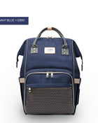 SS Maternity Nappy Bag Navy blue grey