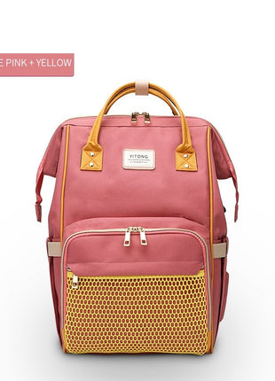 SS Maternity Nappy Bag Smoke powder yellow