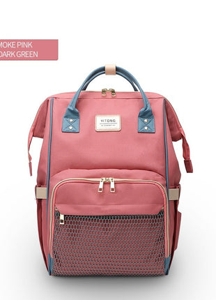 SS Maternity Nappy Bag Smoke powder dark green