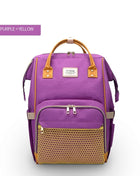 SS Maternity Nappy Bag Purple yellow