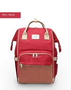 SS Maternity Nappy Bag Red beige