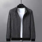 Dad Wears A Casual Jacket Grey