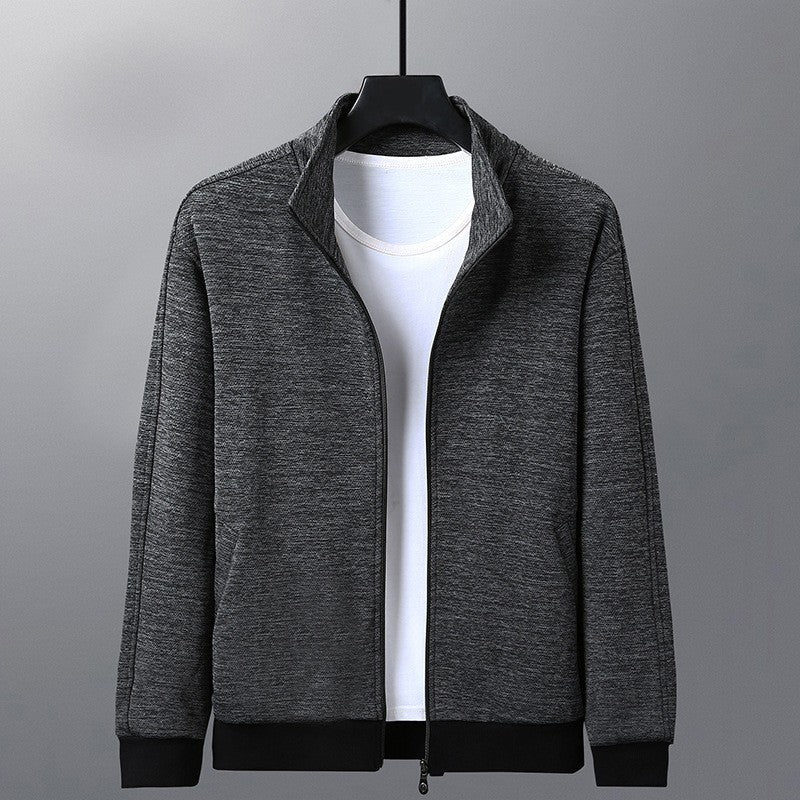 Dad Wears A Casual Jacket Grey
