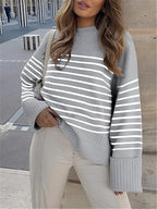 Women's Oversized Plush Knitted Thick Thermal Sweater