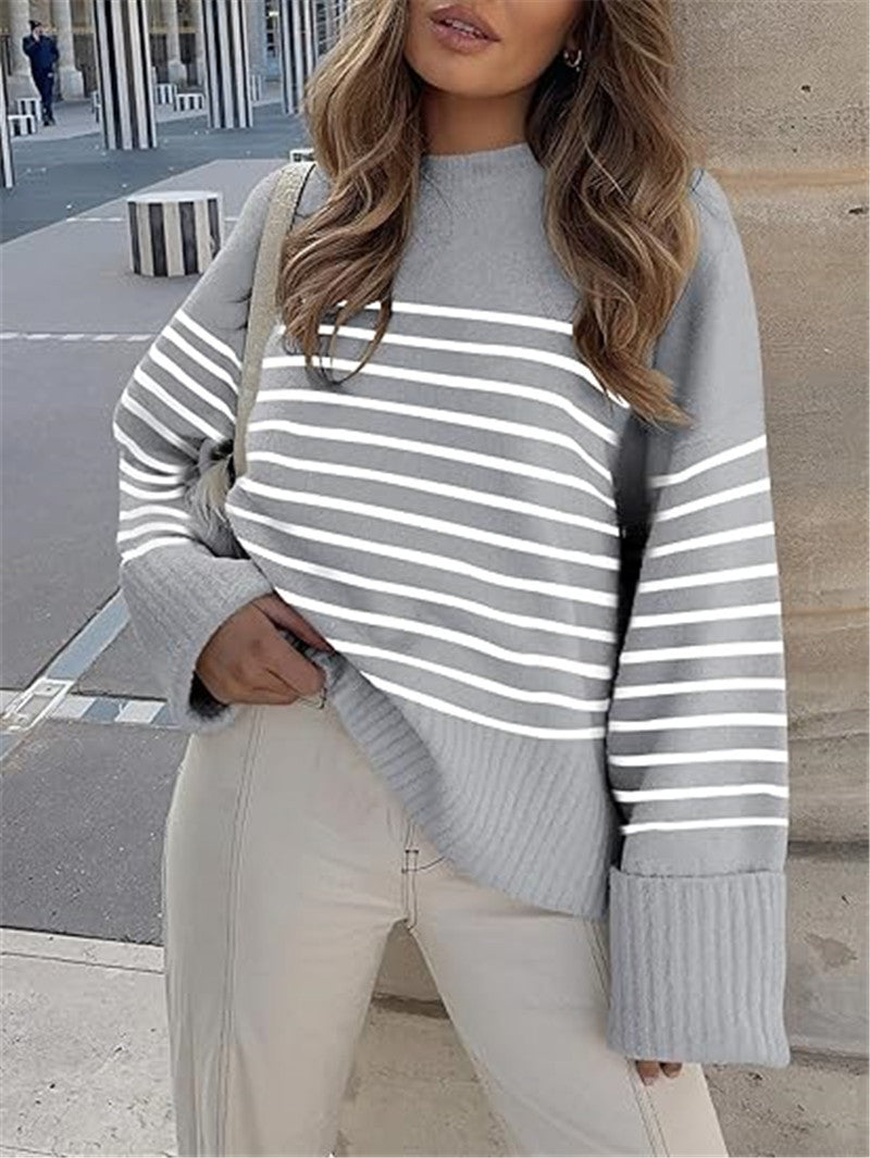 Women's Oversized Plush Knitted Thick Thermal Sweater
